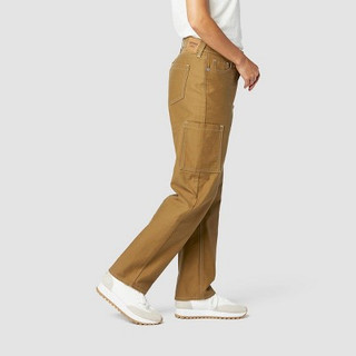 New - DENIZEN from Levi's Women's Mid-Rise 90's Loose Straight Jeans - Golden Hour 4
