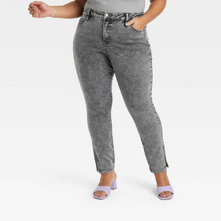New - Women's High-Rise Skinny Jeans - Ava & Viv Charcoal Gray 17