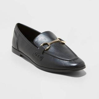 New - Women's Laurel Loafer Flats - A New Day Black 10