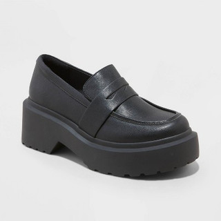New - Women's Lacey Loafer Flats - Wild Fable Black 7