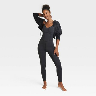 New - Women's Corset Bodysuit - JoyLab Black M