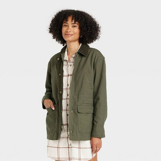 New - Women's Utility Anorak Jacket - Universal Thread Green XS