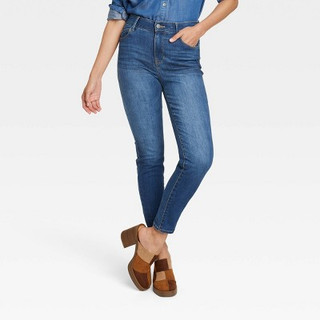 New - Women's High-Rise Skinny Jeans - Knox Rose Dark Wash 4