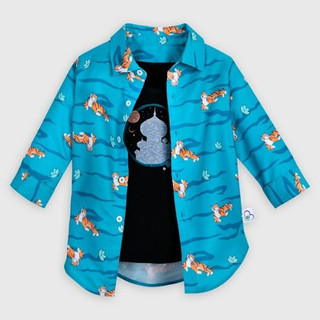New - Girls' Disney Jasmine 2pc Top and Button-Up Shirt Matching Set - 5-6 - Disney Store