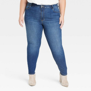New - Women's High-Rise Skinny Jeans - Knox Rose Dark Wash 20