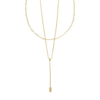 New - Kendra Scott Jaimee 14K Gold Over Brass Multi-Strand Necklace - Gold