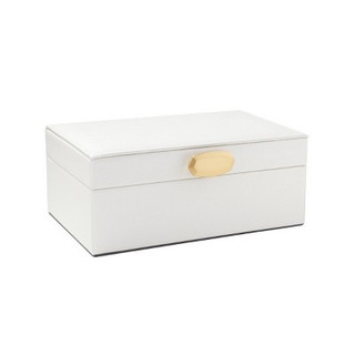 New - Kendra Scott Faux Leather Jewelry Box - White