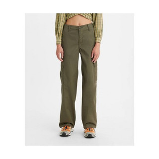 New - Levi's® Women's Mid-Rise 94's Baggy Jeans - Olive Cargo 27