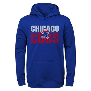 New - MLB Chicago Cubs Boys' Poly Hooded Sweatshirt - XS