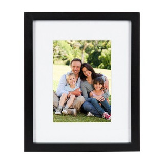 New - 8" x 10" Matted to 5" x 7" Gallery Tabletop Frame Black - DesignOvation