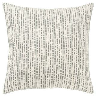 New - 20"x20" Oversize Animal Skin Square Throw Pillow Cover Gray - Rizzy Home
