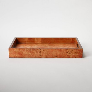 New - Burl Wood Tray - Threshold designed with Studio McGee