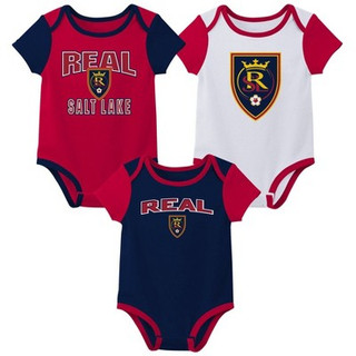 New - MLS Real Salt Lake Infant 3pk Bodysuit - 18M