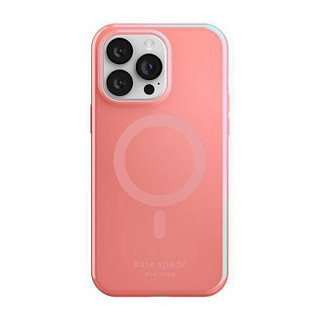 New - Kate Spade New York Apple iPhone 14 Pro Max Protective Hardshell Case with MagSafe - Grapefruit Soda