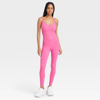 New - Women's Corset Bodysuit - JoyLab Pink XS