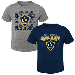 New - MLS Los Angeles Galaxy Toddler 2pk Poly T-Shirt - 2T