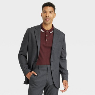 Men's Slim Fit Suit Jacket - Goodfellow & Co Charcoal Gray 34L