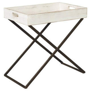 New - Janfield Side Table Antique White - Signature Design by Ashley