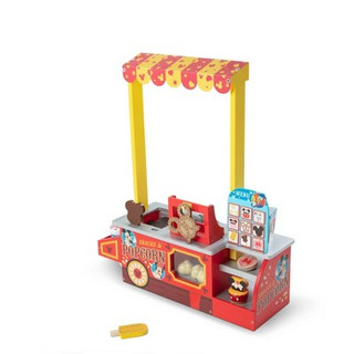 New - Melissa & Doug Disney Snacks & Popcorn Wooden Pretend Play Food Counter – 33pc