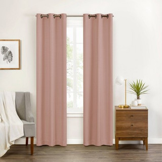 New - 1pc 40"x108" Blackout Celeste Draft Stopper Curtain Panel Blush - Eclipse