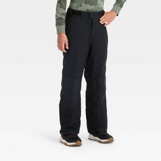 New - Kids' Waterproof Snow Pants - All in Motion Black XS