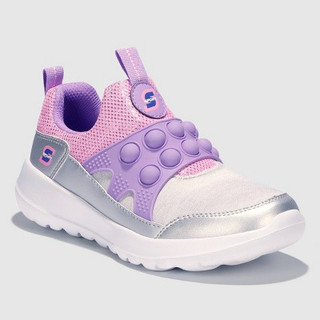 Open Box S Sport By Skechers Girls' Denise Colorblock Sneakers - Pink/Purple/Silver 13