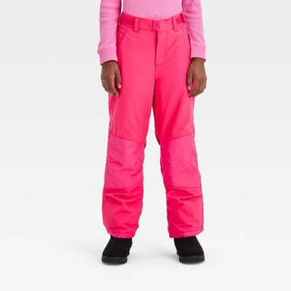 New - Kids' Waterproof Snow Pants - All in Motion Pink XS