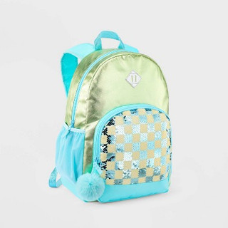New - Kids' 16.5" Backpack Sequin Checkered - Cat & Jack