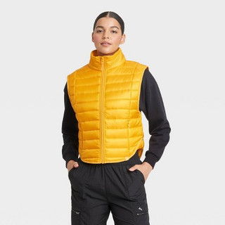 Women's Quilted Puffer Vest - JoyLab Yellow XS