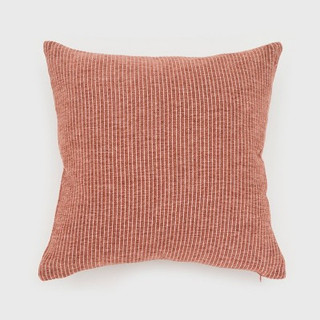 New - 18"x18" Nea Striped Chenille Woven Square Throw Pillow Copper - freshmint