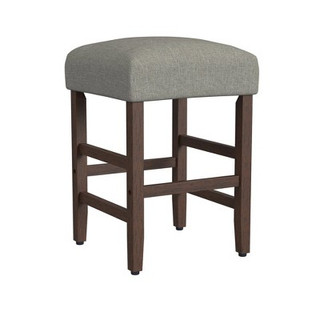 Open Box Square Counter Height Barstool Gray - HomePop
