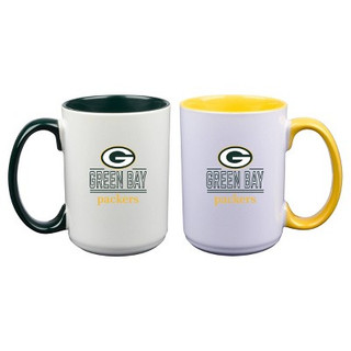 New - NFL Green Bay Packers 16oz Home & Away Mug Set - 2pk
