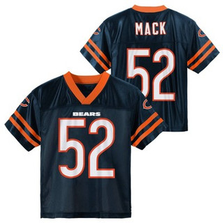 New - NFL Chicago Bears Boys' Khalil Mack Short Sleeve Jersey - L