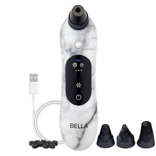 New - Spa Sciences BELLA 3-in-1 Microderm Pore Extractor & Micro Mister – White Marble