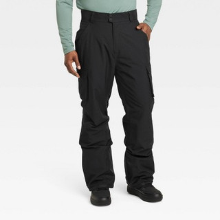 New - Men's Snow Sport Pants with Insulation - All in Motion Black XXL