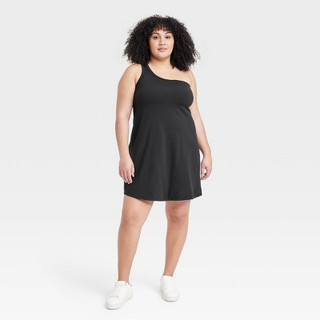New - Women's Asymmetrical Dress - All in Motion Black 3X