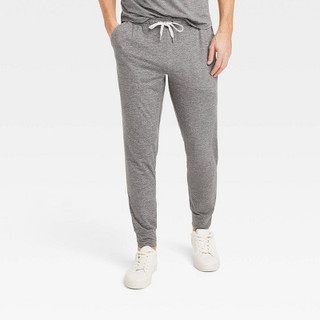 New - Men's Soft Stretch Joggers - All In Motion Heathered Black XL