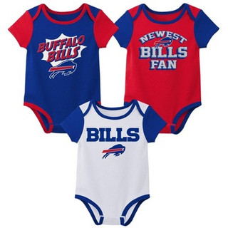 NFL Buffalo Bills Infant Boys' 3pk Bodysuit - 3-6M