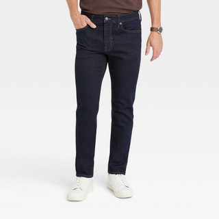 Men's Comfort Wear Slim Fit Jeans - Goodfellow & Co Dark Blue 38x32
