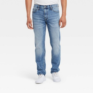 Men's Slim Straight Fit Jeans - Goodfellow & Co Indigo Blue 30x32