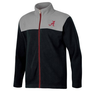NCAA Alabama Crimson Tide Boys' Fleece Full Zip Jacket - M: University of Alabama, High Neck, Long Sleeve