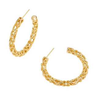 Kendra Scott Maeve 14K Gold Over Brass Hoop Earrings - Gold