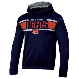 NCAA AuburnTigers Boys' Poly Hooded Sweatshirt - S: Kids Size 6, Lightweight, Long Sleeve, Multicolor