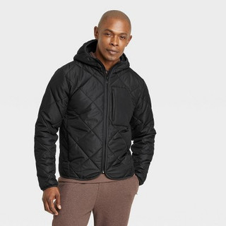 Men's Lightweight Quilted Jacket - All in Motion Black L