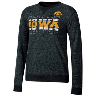 NCAA Iowa Hawkeyes Women's Crew Neck Fleece Sweatshirt - M