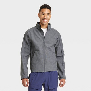 Open Box Men's Softshell Jacket - All in Motion Heathered Gray M