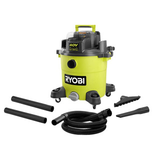 Like New -  RYOBI 40V 10 Gal. Cordless Wet/Dry Vacuum (Tool Only), Greens
