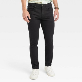 Men's Skinny Fit Jeans - Goodfellow & Co Black 34x30