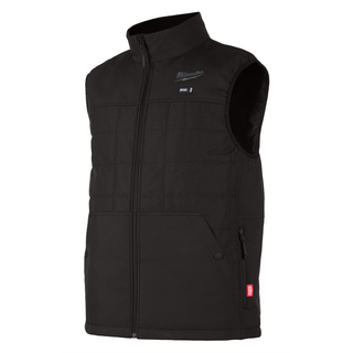 Like New -  Milwaukee Tool Men's Large M12 12V Li-Ion Cordless AXIS Black Heated Quilted Vest (Vest Only)