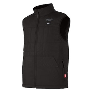 Like New -  Milwaukee Tool Men's X-Large M12 12V Li-Ion Cordless AXIS Black Heated Quilted Vest (Vest Only)